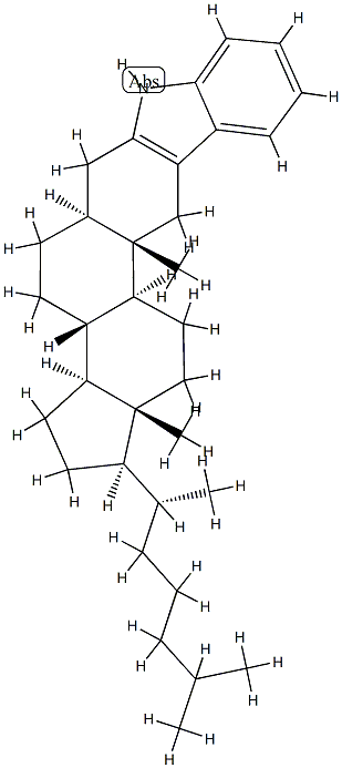 1'H-5α-Cholestano[3,2-b]indole,4356-25-6,结构式