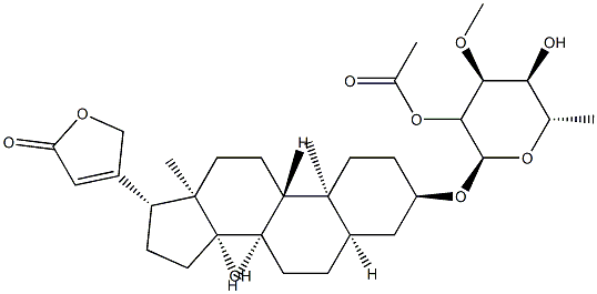 4356-53-0 3β-[(6-Deoxy-2-O-acetyl-3-O-methyl-α-L-altropyranosyl)oxy]-14-hydroxy-5β-card-20(22)-enolide