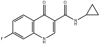 3-Quinolinecarboxamide,N-cyclopropyl-7-fluoro-1,4-dihydro-4-oxo-(9CI) 结构式