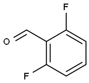 2,6-ジフルオロベンズアルデヒド 化学構造式