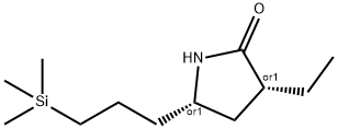 2-Pyrrolidinone,3-ethyl-5-[3-(trimethylsilyl)propyl]-,(3R,5S)-rel-(9CI)|