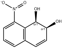 1,2-Naphthalenediol, 1,2-dihydro-8-nitro-, (1R,2S)-rel- (9CI) Structure