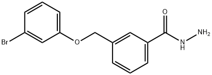 3-((3-溴苯氧基)甲基)苯甲酰肼, 438220-29-2, 结构式