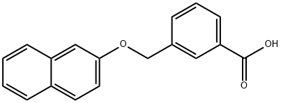 3-[(萘-2-基氧基)甲基]苯甲酸, 438464-01-8, 结构式