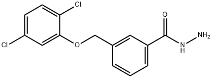 3-[(2,5-dichlorophenoxy)methyl]benzohydrazide 化学構造式