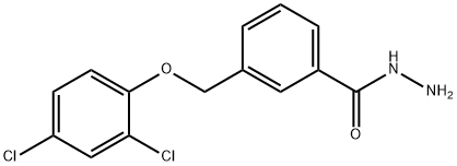 3-((2,4-二氯苯氧基)甲基)苯甲酰肼, 438464-14-3, 结构式