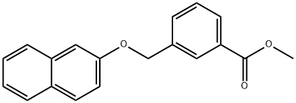 methyl 3-[(2-naphthyloxy)methyl]benzoate Structure