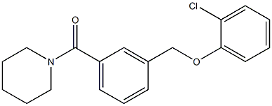 2-chlorophenyl 3-(1-piperidinylcarbonyl)benzyl ether Struktur