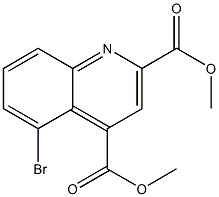 dimethyl 5-bromoquinoline-2,4-dicarboxylate,438590-09-1,结构式