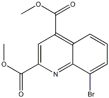 dimethyl 8-bromoquinoline-2,4-dicarboxylate 化学構造式