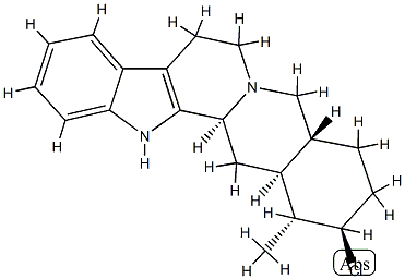 17β-Chloro-16α-methylyohimban 结构式