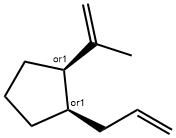 Cyclopentane, 1-(1-methylethenyl)-2-(2-propenyl)-, (1R,2R)-rel- (9CI) 结构式