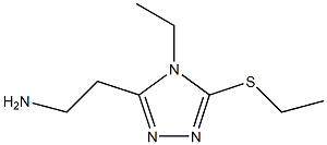 4H-1,2,4-Triazole-3-ethanamine,4-ethyl-5-(ethylthio)-(9CI) 结构式