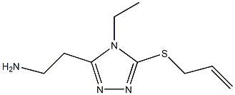 4H-1,2,4-Triazole-3-ethanamine,4-ethyl-5-(2-propenylthio)-(9CI) Structure