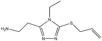 4H-1,2,4-Triazole-3-ethanamine,4-ethyl-5-(2-propenylthio)-(9CI),439855-13-7,结构式