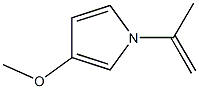 1H-Pyrrole,3-methoxy-1-(1-methylethenyl)-(9CI) 结构式