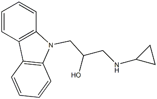 1-(9H-carbazol-9-yl)-3-(cyclopropylamino)-2-propanol Structure