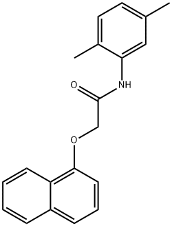 N-(2,5-dimethylphenyl)-2-(1-naphthyloxy)acetamide,443736-37-6,结构式