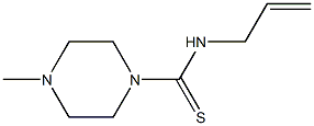 1-Piperazinecarbothioamide,4-methyl-N-2-propenyl-(9CI) 结构式