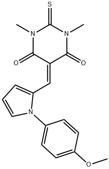 5-{[1-(4-methoxyphenyl)-1H-pyrrol-2-yl]methylene}-1,3-dimethyl-2-thioxodihydro-4,6(1H,5H)-pyrimidinedione|