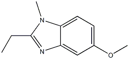 1H-Benzimidazole,2-ethyl-5-methoxy-1-methyl-(9CI) Struktur