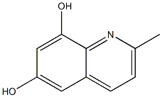 6,8-Quinolinediol,2-methyl-(9CI) Structure