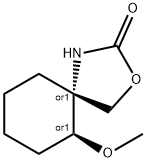 3-Oxa-1-azaspiro[4.5]decan-2-one,6-methoxy-,(5R,6S)-rel-(9CI) 化学構造式