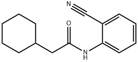 N-(2-cyanophenyl)-2-cyclohexylacetamide Structure