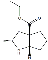 Cyclopenta[b]pyrrole-3a(1H)-carboxylic acid, hexahydro-2-methyl-, ethyl ester, (2R,3aR,6aS)-rel- (9CI) 结构式