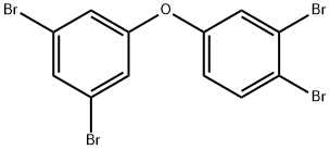 3,4-ジブロモフェニル3,5-ジブロモフェニルエーテル 化学構造式