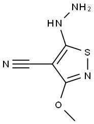 4-Isothiazolecarbonitrile,5-hydrazino-3-methoxy-(9CI)|