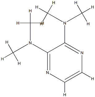 2,3-Pyrazinediamine,N,N,N,N-tetramethyl-(9CI) 化学構造式