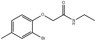 2-(2-bromo-4-methylphenoxy)-N-ethylacetamide Structure