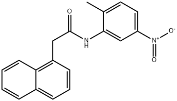 N-(2-methyl-5-nitrophenyl)-2-(1-naphthyl)acetamide 结构式