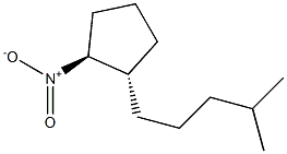 Cyclopentane, 1-(4-methylpentyl)-2-nitro-, (1R,2R)-rel-(+)- (9CI),448265-31-4,结构式