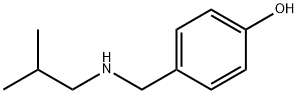 4-{[(2-メチルプロピル)アミノ]メチル}フェノール 化学構造式