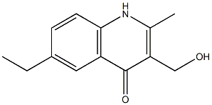 3-Quinolinemethanol,6-ethyl-4-hydroxy-2-methyl-(9CI) Structure