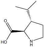 D-Proline, 3-(1-methylethyl)-, (3S)-rel- (9CI) Struktur