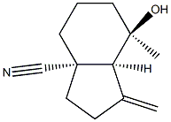 3aH-Indene-3a-carbonitrile,octahydro-7-hydroxy-7-methyl-1-methylene-,(3aR,7S,7aR)-rel-(9CI) Structure