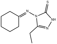3H-1,2,4-Triazole-3-thione,4-(cyclohexylideneamino)-5-ethyl-2,4-dihydro-(9CI)|