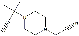 1-Piperazineacetonitrile,4-(1,1-dimethyl-2-propynyl)-(9CI) Structure