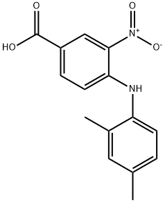 4-[(2,4-dimethylphenyl)amino]-3-nitrobenzoic acid 结构式
