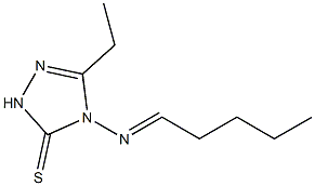 3H-1,2,4-Triazole-3-thione,5-ethyl-2,4-dihydro-4-(pentylideneamino)-(9CI)|