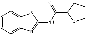 2-Furancarboxamide,N-2-benzothiazolyltetrahydro-(9CI) 化学構造式