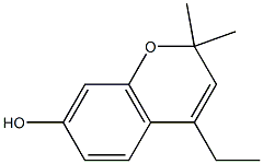 2H-1-Benzopyran-7-ol,4-ethyl-2,2-dimethyl-(9CI) 结构式