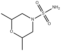 2,6-二甲基吗啉-4-磺酰胺, 4547-74-4, 结构式