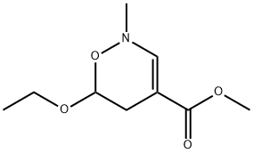 2H-1,2-Oxazine-4-carboxylicacid,6-ethoxy-5,6-dihydro-2-methyl-,methylester(9CI) 结构式