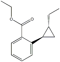 Cyclopropaneethanol, 2-ethyl-, benzoate, (1R,2R)-rel- (9CI) Structure