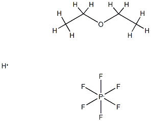 hydrogen hexafluorophosphate(1-), compound with 1,1'-oxybis[ethane] (1:1) 结构式