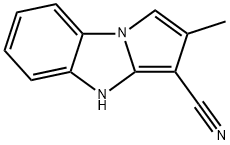 4H-Pyrrolo[1,2-a]benzimidazole-3-carbonitrile,2-methyl-(9CI) Structure